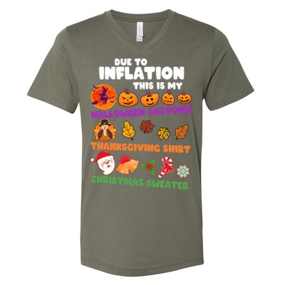 This Is My Halloween Costume Thanksgiving And Christmas Sweater V-Neck T-Shirt