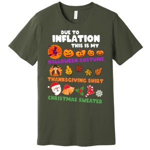 This Is My Halloween Costume Thanksgiving And Christmas Sweater Premium T-Shirt