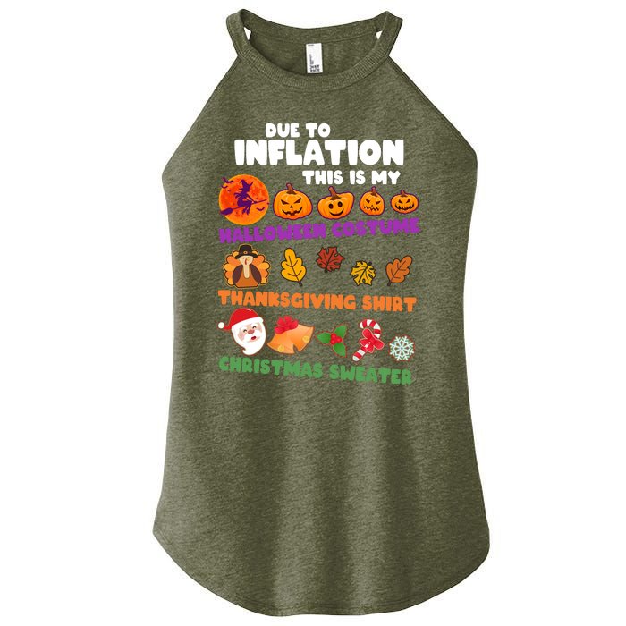 This Is My Halloween Costume Thanksgiving And Christmas Sweater Women's Perfect Tri Rocker Tank