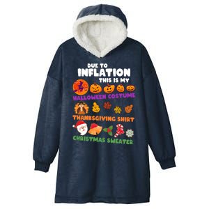 This Is My Halloween Costume Thanksgiving And Christmas Sweater Hooded Wearable Blanket