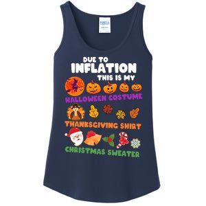 This Is My Halloween Costume Thanksgiving And Christmas Sweater Ladies Essential Tank