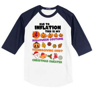 This Is My Halloween Costume Thanksgiving And Christmas Sweater Baseball Sleeve Shirt