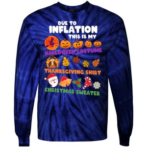 This Is My Halloween Costume Thanksgiving And Christmas Sweater Tie-Dye Long Sleeve Shirt