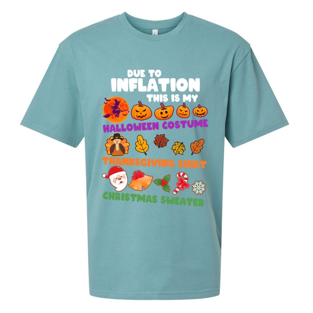This Is My Halloween Costume Thanksgiving And Christmas Sweater Sueded Cloud Jersey T-Shirt