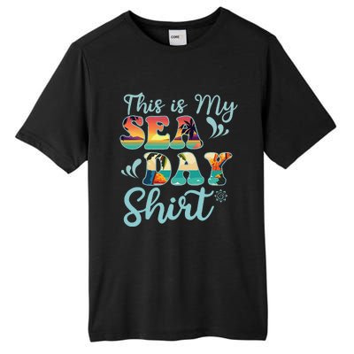 This Is My Sea Day Funny Family Summer Vacation Tall Fusion ChromaSoft Performance T-Shirt