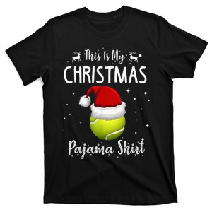 This Is My Christmas Pajama Shirt Tennis Christmas T-Shirt