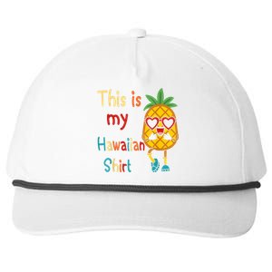 This Is My Hawaiian Tropical Luau Costume Party Hawaii Snapback Five-Panel Rope Hat