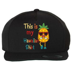 This Is My Hawaiian Tropical Luau Costume Party Hawaii Wool Snapback Cap