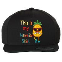 This Is My Hawaiian Tropical Luau Costume Party Hawaii Wool Snapback Cap