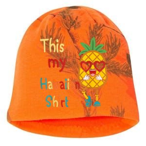 This Is My Hawaiian Tropical Luau Costume Party Hawaii Kati - Camo Knit Beanie