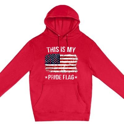 This Is My Pride Flag USA American 4th Of July Premium Pullover Hoodie