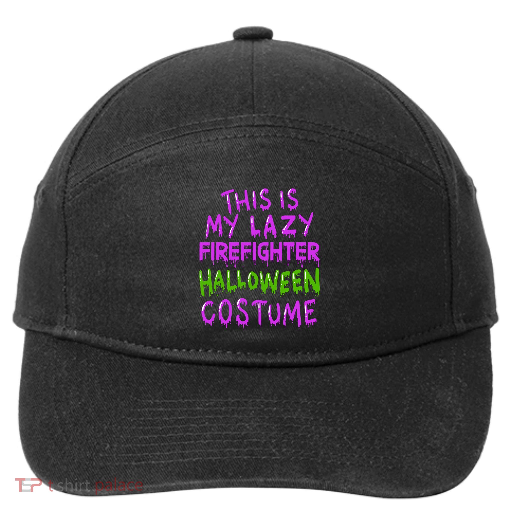 This Is My Lazy Firefighter Halloween Costume Gift 7-Panel Snapback Hat