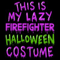 This Is My Lazy Firefighter Halloween Costume Gift Drawstring Bag