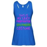 This Is My Lazy Firefighter Halloween Costume Gift Ladies Essential Flowy Tank