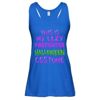 This Is My Lazy Firefighter Halloween Costume Gift Ladies Essential Flowy Tank