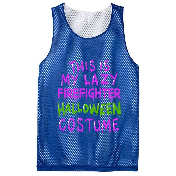 This Is My Lazy Firefighter Halloween Costume Gift Mesh Reversible Basketball Jersey Tank