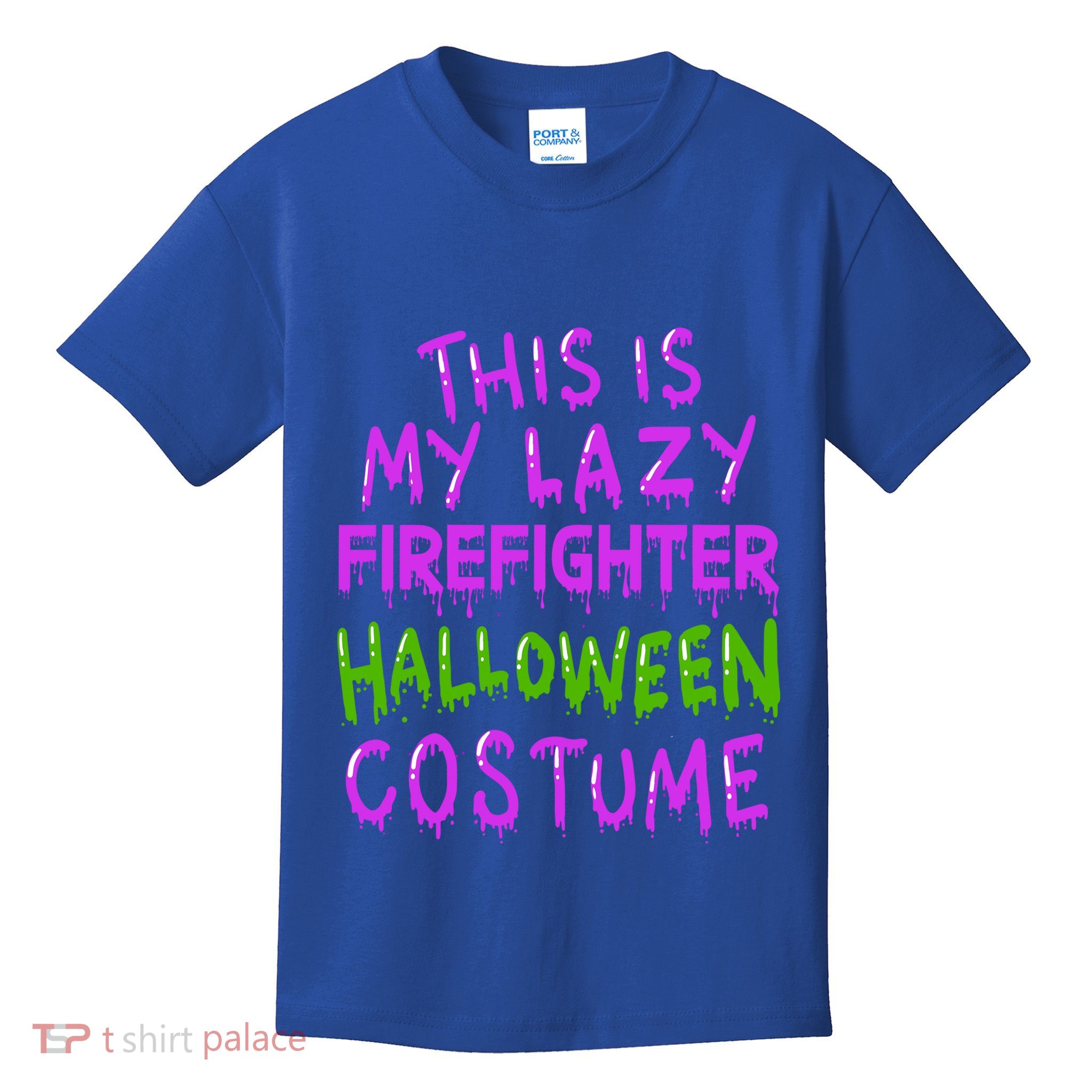 This Is My Lazy Firefighter Halloween Costume Gift Kids T-Shirt