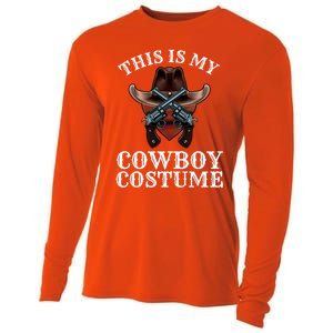 This Is My Cowboy Costume Funny Western Lazy Costume Gift Cooling Performance Long Sleeve Crew