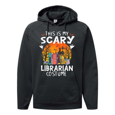 This Is My Scary Librarian Costume Funny Halloween Library Performance Fleece Hoodie