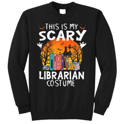 This Is My Scary Librarian Costume Funny Halloween Library Sweatshirt