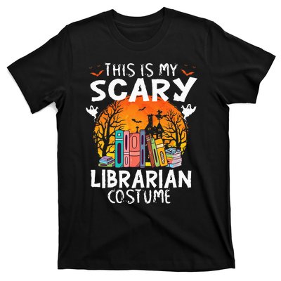 This Is My Scary Librarian Costume Funny Halloween Library T-Shirt