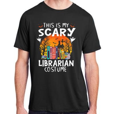 This Is My Scary Librarian Costume Funny Halloween Library Adult ChromaSoft Performance T-Shirt