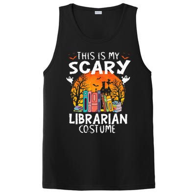 This Is My Scary Librarian Costume Funny Halloween Library PosiCharge Competitor Tank