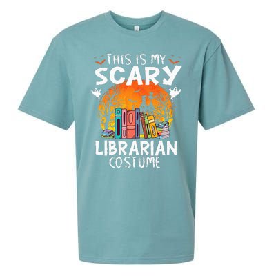 This Is My Scary Librarian Costume Funny Halloween Library Sueded Cloud Jersey T-Shirt