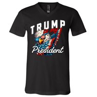 Trump Is My President V-Neck T-Shirt