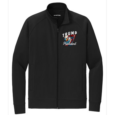 Trump Is My President Stretch Full-Zip Cadet Jacket