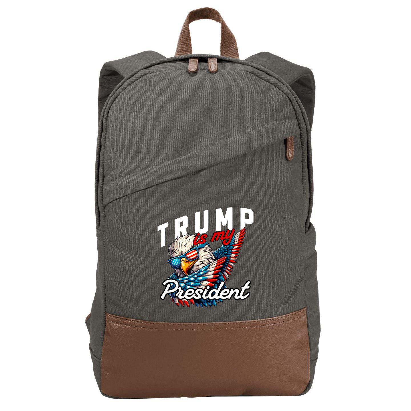 Trump Is My President Cotton Canvas Backpack