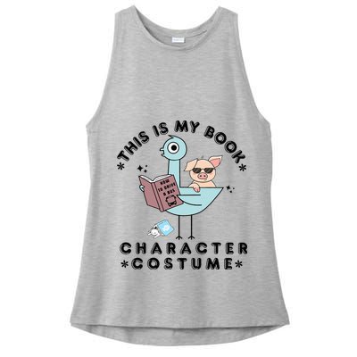 This Is My Book Character Costume Pigeon Reading Ladies PosiCharge Tri-Blend Wicking Tank