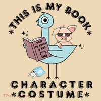 This Is My Book Character Costume Pigeon Reading Bag