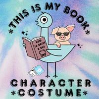 This Is My Book Character Costume Pigeon Reading Legacy Tie Dye Trucker Hat