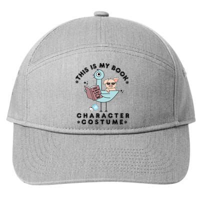 This Is My Book Character Costume Pigeon Reading 7-Panel Snapback Hat