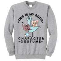 This Is My Book Character Costume Pigeon Reading Tall Sweatshirt