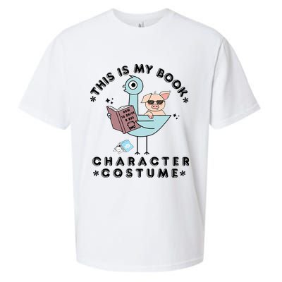 This Is My Book Character Costume Pigeon Reading Sueded Cloud Jersey T-Shirt