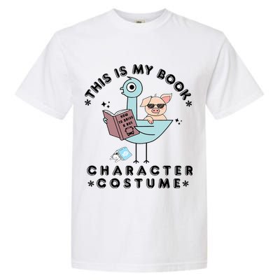 This Is My Book Character Costume Pigeon Reading Garment-Dyed Heavyweight T-Shirt