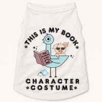 This Is My Book Character Costume Pigeon Reading Doggie Tank