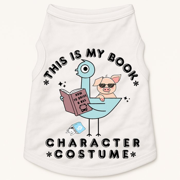 This Is My Book Character Costume Pigeon Reading Doggie Tank