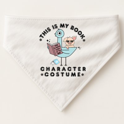 This Is My Book Character Costume Pigeon Reading USA-Made Doggie Bandana