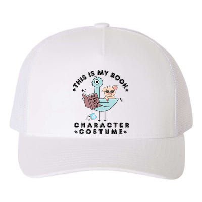 This Is My Book Character Costume Pigeon Reading Yupoong Adult 5-Panel Trucker Hat