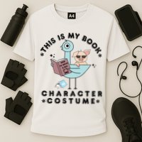 This Is My Book Character Costume Pigeon Reading Performance Shirt