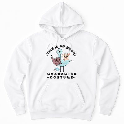 This Is My Book Character Costume Pigeon Reading Hoodie