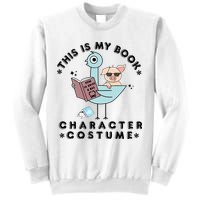 This Is My Book Character Costume Pigeon Reading Sweatshirt