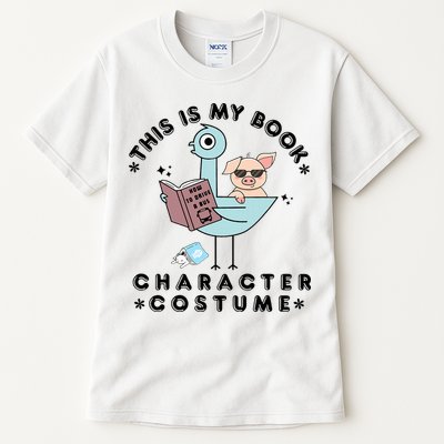 This Is My Book Character Costume Pigeon Reading Tall T-Shirt