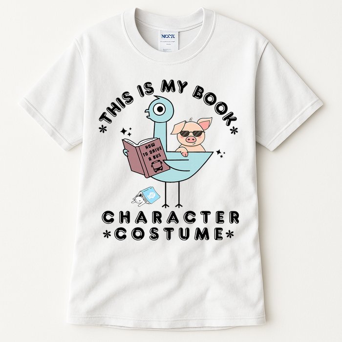 This Is My Book Character Costume Pigeon Reading Tall T-Shirt