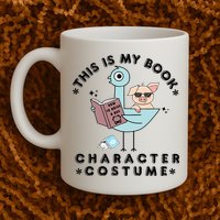 This Is My Book Character Costume Pigeon Reading Mug