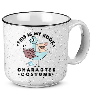 This Is My Book Character Costume Pigeon Reading 15oz Campfire Ceramic Mug