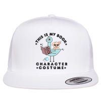 This Is My Book Character Costume Pigeon Reading Flat Bill Trucker Hat